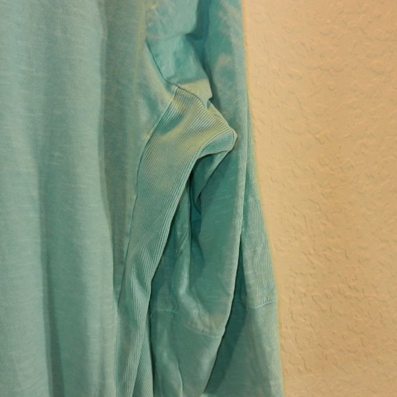Sanoma teal multi media button front SHIRT - Picture 6 of 7